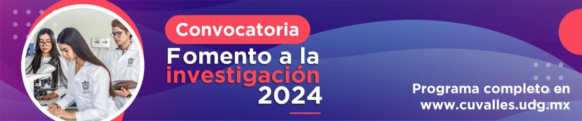 Convocatoria - Fomento a la Investigación 2024 